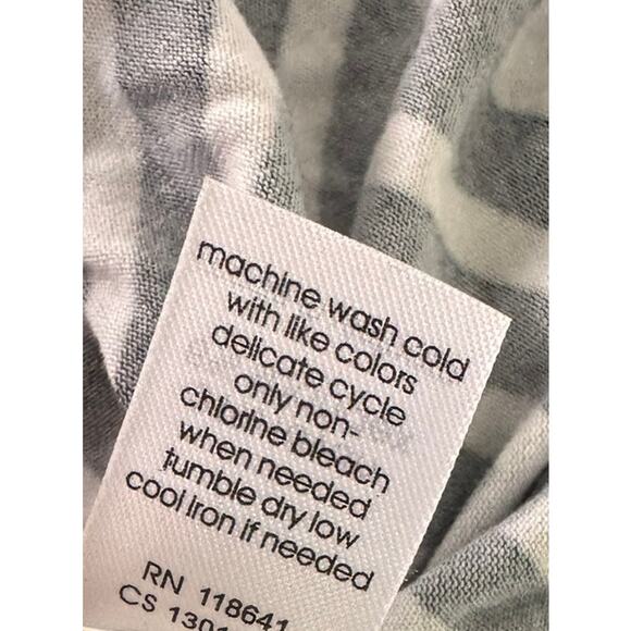 Lane Bryant 18/20 Cami Rayon Blend Black White Chevron with Lace - Picture 6 of 8